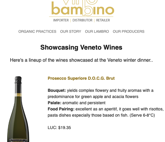 Showcasing Veneto Wines