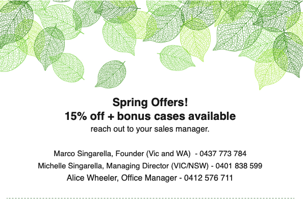 Spring Offers! 15% off
