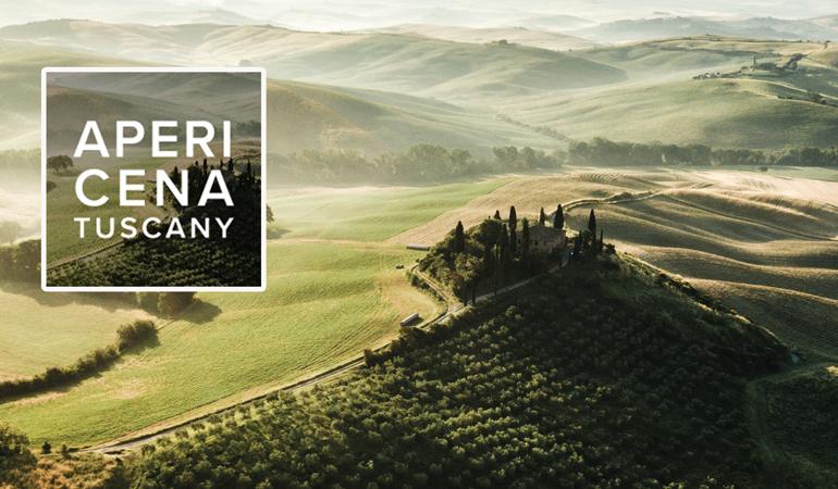 APERICENA TUSCANY a dinner , wine and cheese event